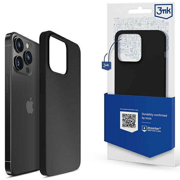 3mk Silicona Case iPhone 14 Pro 6.1" negro/negro