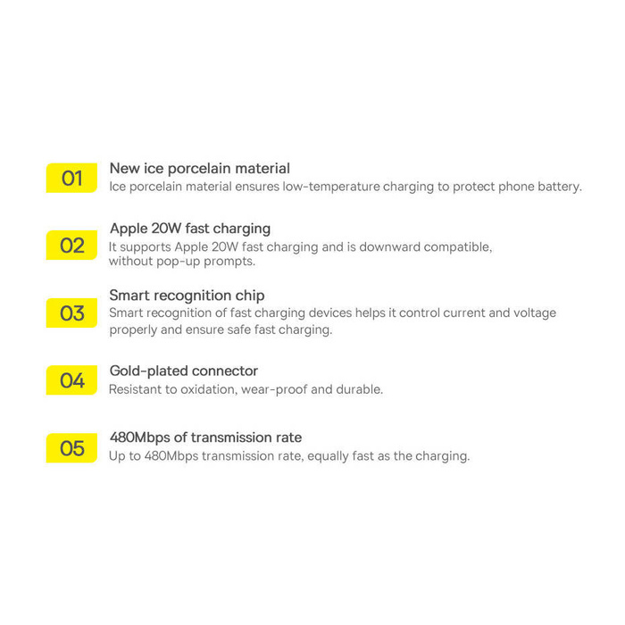 USB 3in1 - micro USB / Lightning / USB C 3.5A Cavo 1.2m Baseus StarSpeed - nero
