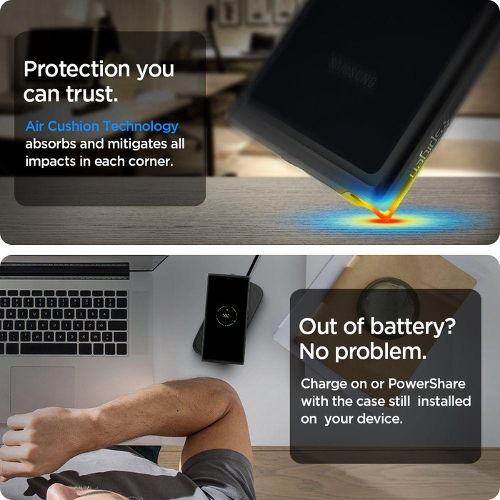 Pouzdro SPIGEN Ultra Hybrid S amsung Galaxy Note 20 Ultra Black Case