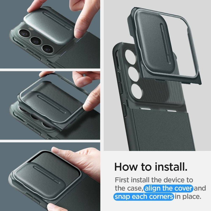 Coque Spigen Optik Armor Galaxy S23 Abyss Green Case