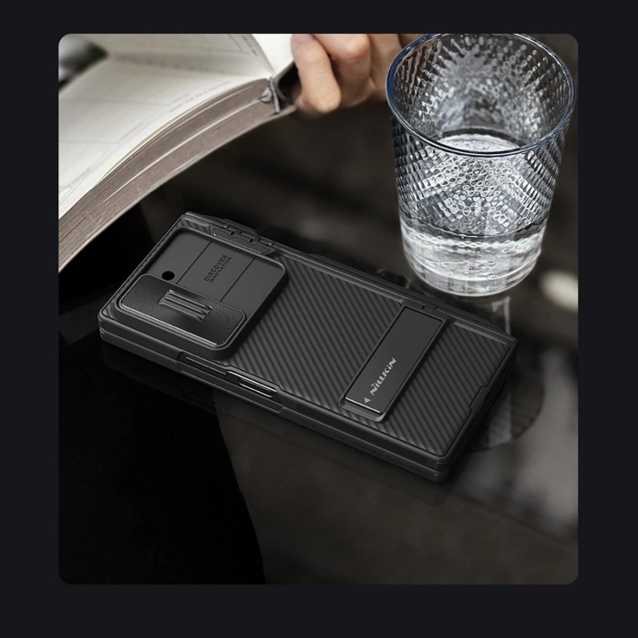 Etui Nillkin CamShield Fold Case na Samsung Galaxy Z Fold 6 5G z uchwytem na rysik - czarny