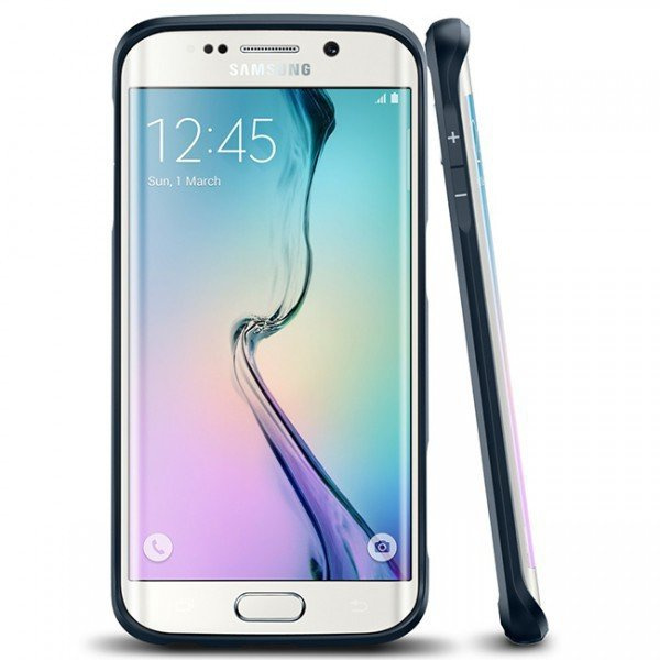 Coque SPIGEN Ultra Hybrid S amsung Galaxy S6 Edge Metal Slate Case
