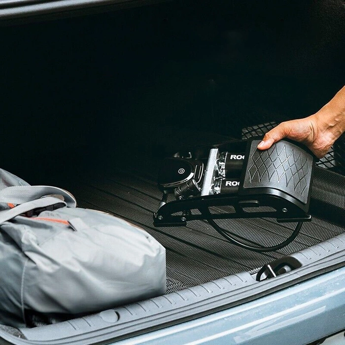 Pompa a pedale Rockbros 42430001001 con display - nera