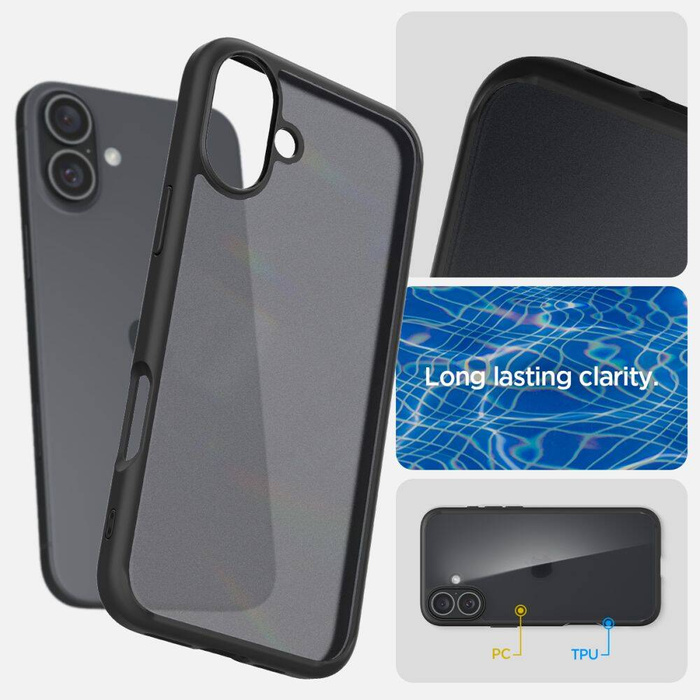 Spigen Ultra Hybrid IPhone 16 FROST NEGRO