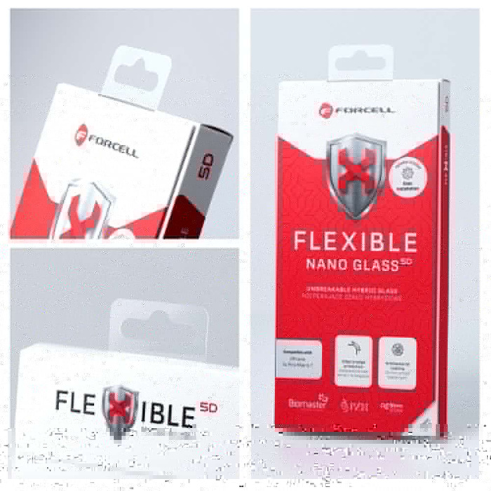 Szkło hybrydowe do iPhone 15 PRO MAX Forcell Flexible 5D czarne