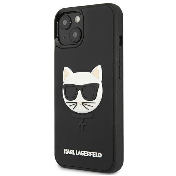 Cover KARL LAGERFELD Apple iPhone 13 Mini 3D Rubber Choupette Nero Hardcase