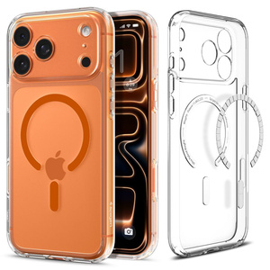 Spigen Ultra Hybrid Mag MagSafe IPhone 17 PRO MAX CLEAR/ORANGE