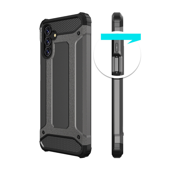 Hybrid Armor Case Tough Rugged Cover para Samsung Galaxy A13 5G negro