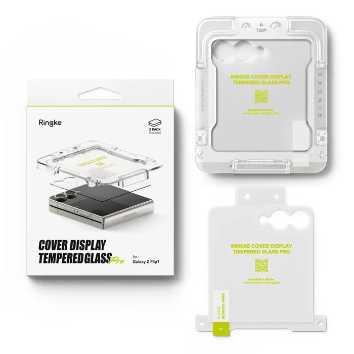 SZKŁO HARTOWANE RINGKE COVER DISPLAY PRO 2-PACK GALAXY Z FLIP 7 CLEAR