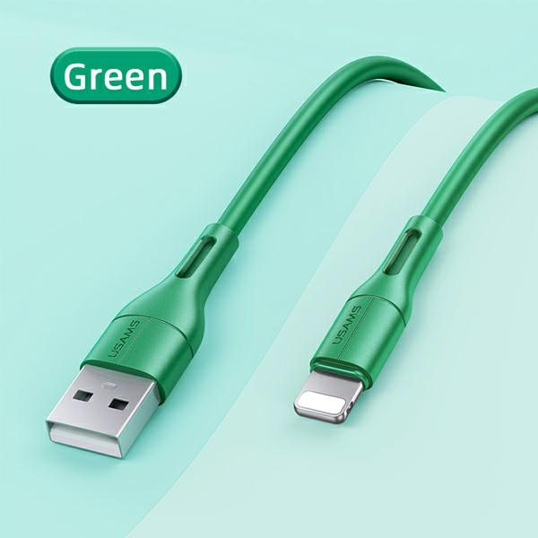 USAMS Cavo U68 fulmine 2A Fast Charge 1m verde/verde SJ500USB04 (US-SJ500)
