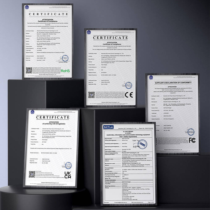 Chargeur Joyroom GaN 67W 4 ports (2x USB, 2x USB C) noir (TCG02) + câble USB C - USB C 100W 1.2m