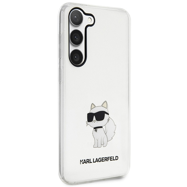 Hülle Karl Lagerfeld KLHCS23MHNCHTCT S23 Plus S916 transparent hartcase Ikonik Choupette Case
