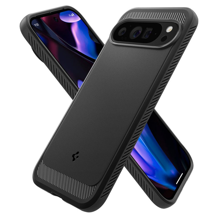 Spigen Rugged Armor MATTE GOOGLE PIXEL 9 PRO XL NERO