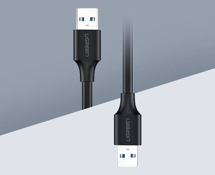 Ugreen USB 2.0 (male) - USB 2.0 (male) cable 0,5 m black (US128 10308)