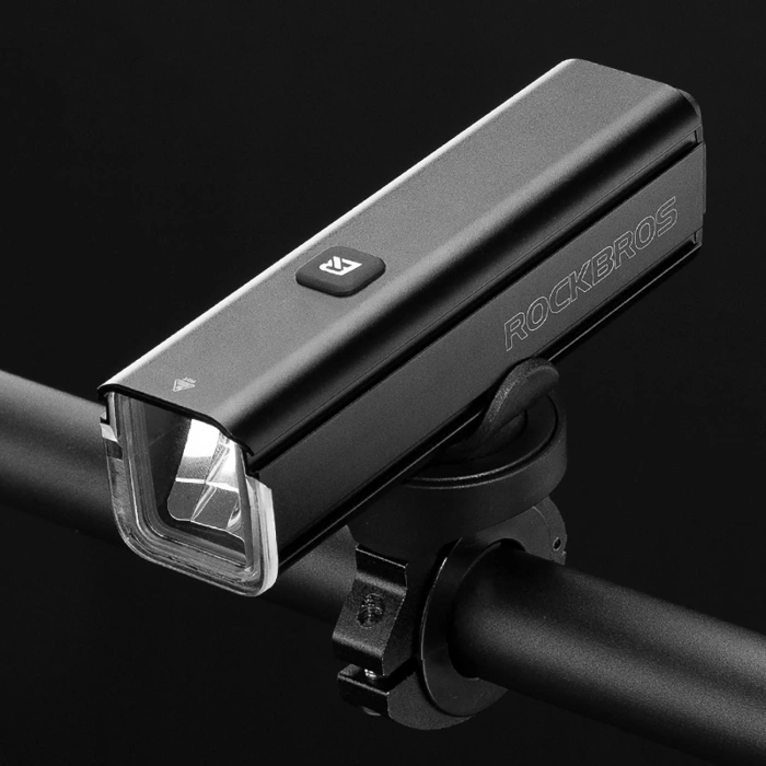 Rockbros 24610002001 Fahrrad-Frontlicht 1000 lm + USB-C - USB-A-Kabel - Schwarz