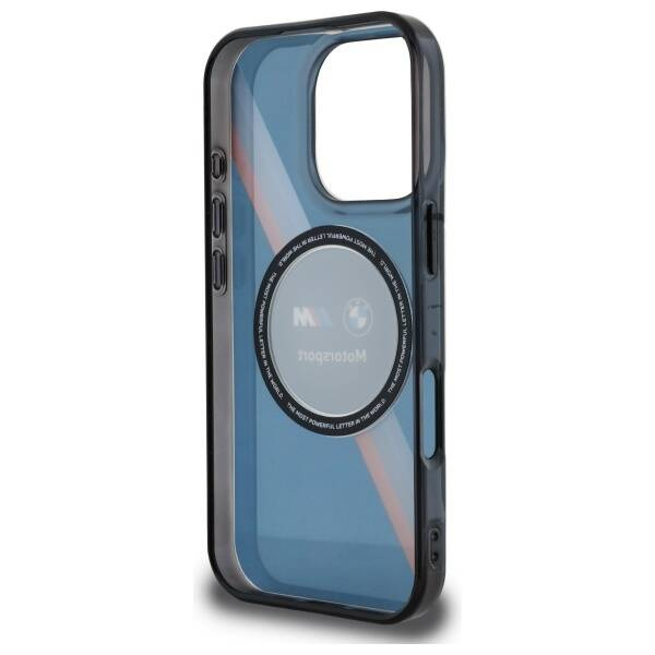 Cover BMW iPhone 16 Pro Max 6.9" blu navy/navy hardcase Motosport IML Circle MagSafe