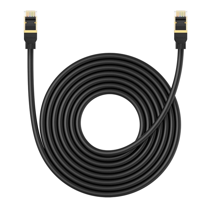 Network cable cat.8 Baseus Ethernet RJ45, 40Gbps, 8m (black)