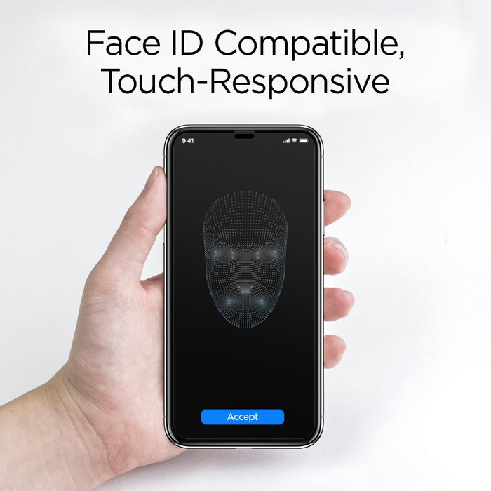 Tvrzené sklo SPIGEN iPhone 11 Pro X / Xs Glass Fc 2-pack Black