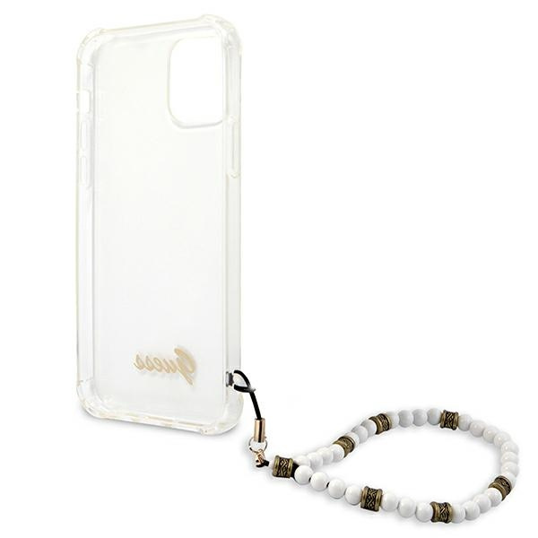 Case Guess GUHCP12MKPSWH iPhone 12/12 Pro 6,1 "Transparent hardcase White Pearl CASE