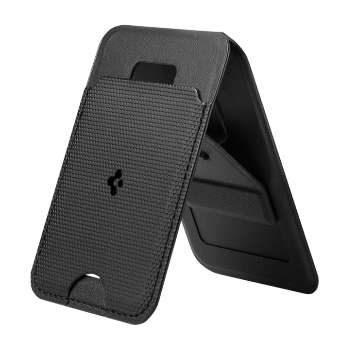 Spigen S314-1 SLIM FOLD TRIPOD MagSafe UNIVERSAL MagNETIC CARD HOLDER BLACK