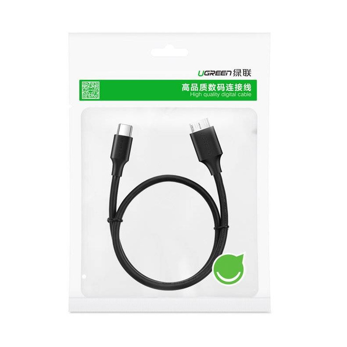 Câble Ugreen USB Type C - câble micro USB Type B SuperSpeed 3.0 1m noir (US312 20103)