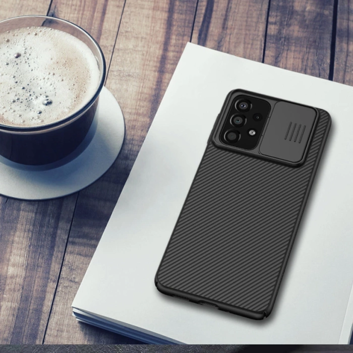 Nillkin CamShield Case etui pokrowiec osłona na aparat kamerę Samsung Galaxy A33 5G niebieski