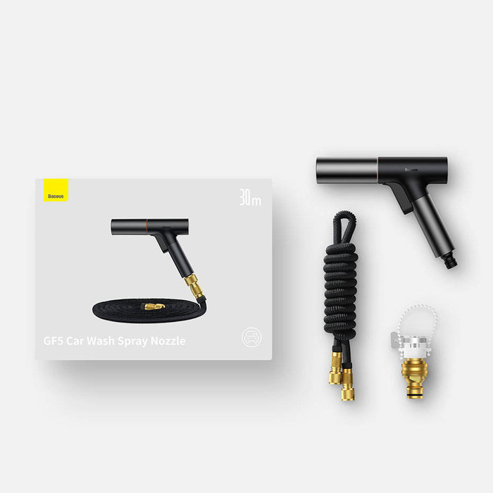 Mycí pistole Baseus Baseus - sprinkler, myčka 7,5 m - černá (GF5)