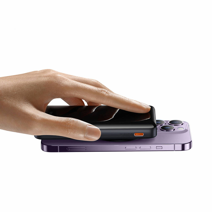 Support magnétique Baseus Banque d&#39;alimentation à charge rapide sans fil 10000mAh 20W Violet