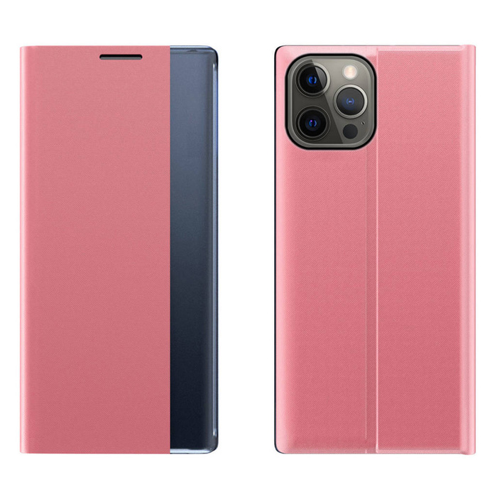 Kryt Sleep Case pouzdro s krytem Smart Cover iPhone 13 Pro Max růžový