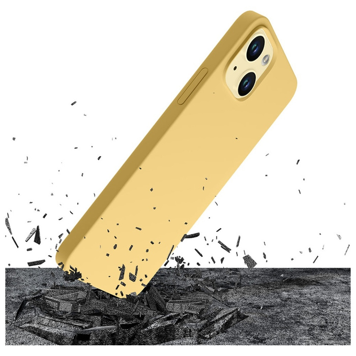 Etui 3MK Hardy Case iPhone 15 6.1" żółty/yellow MagSafe Case