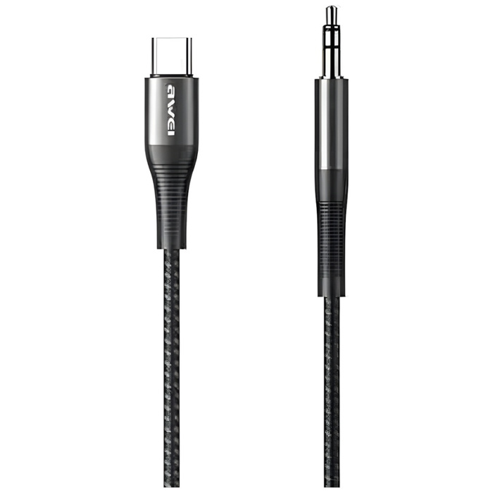 AWEI Adapter CL-116T USB-C / Klinke 3.5 schwarz / schwarz
