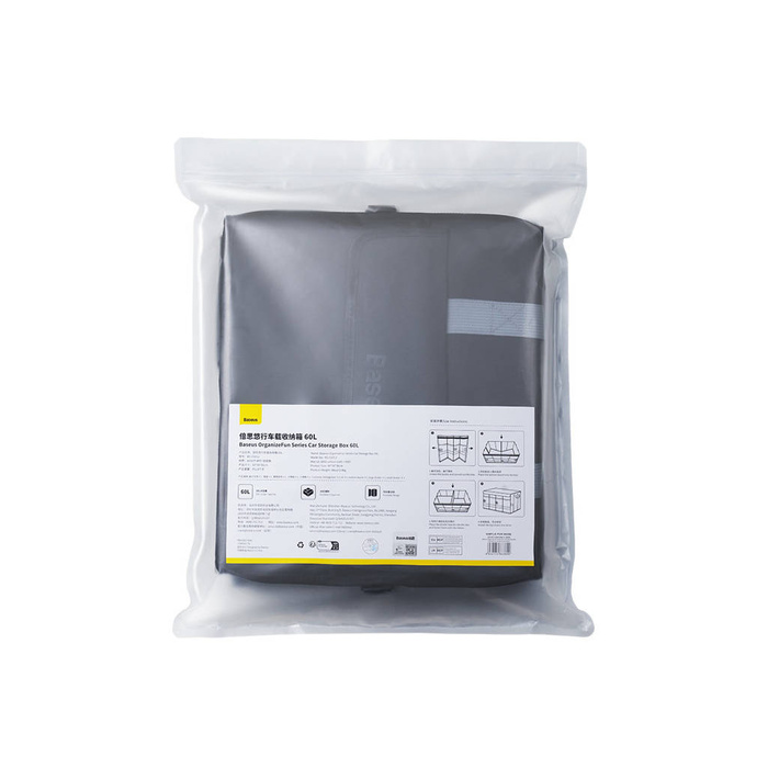 Organizador de coche Baseus OrganizeFun 60L - negro