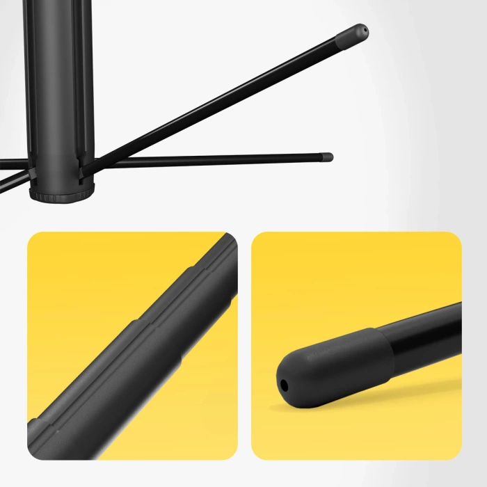 Wozinsky WST-360YS Selfie-Stick mit Stativfunktion mit 360° AI Auto Face Tracking Gestensteuerung - Schwarz