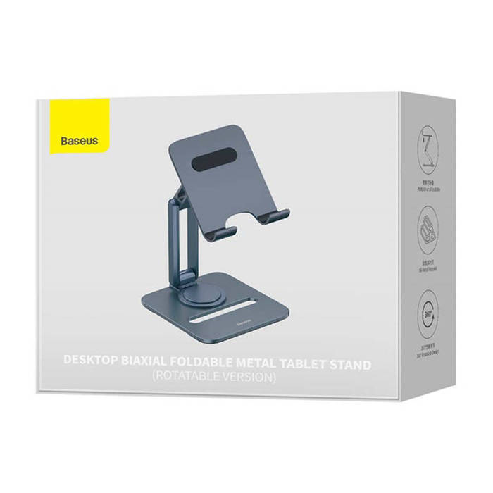 Desktop Biaxial Foldable Metal Stand Baseus (for Tablets) Space Grey
