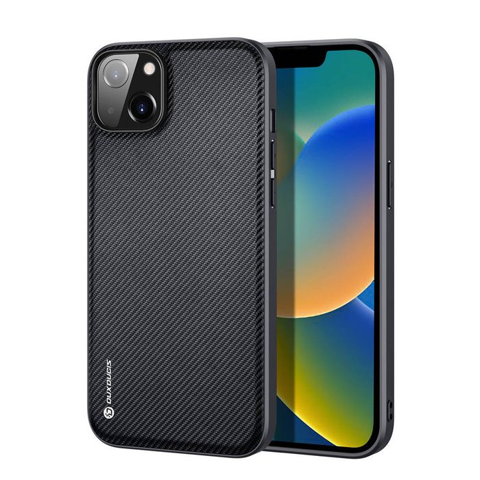 Kryt pouzdra Dux Ducis Fino z nylonového materiálu iPhone 14 Max černý