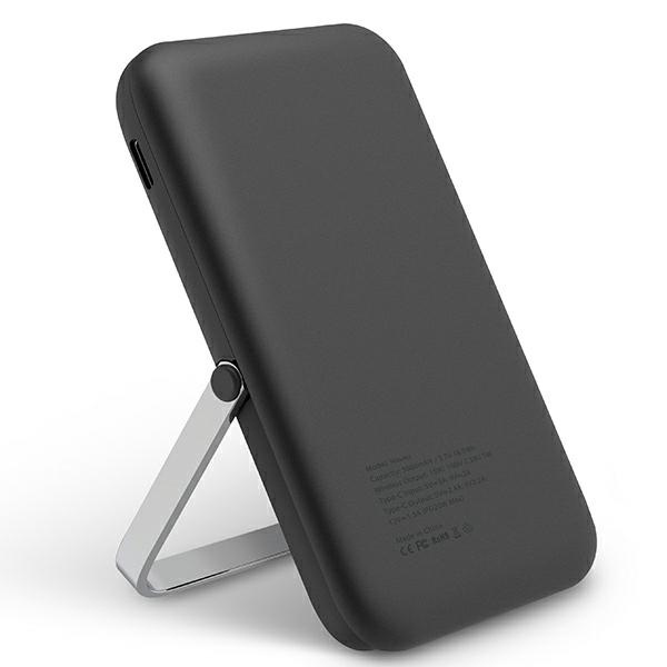 UNIQ Powerbank Hoveo 5000mAh USB-C 20W PD Rychlé nabíjení Bezdrátové Magnetic šedá/chaRCoal šedá