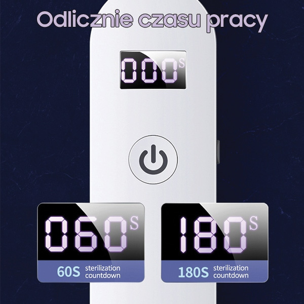 Lampada disinfettante USAMS Mini UV-C palmare bianco