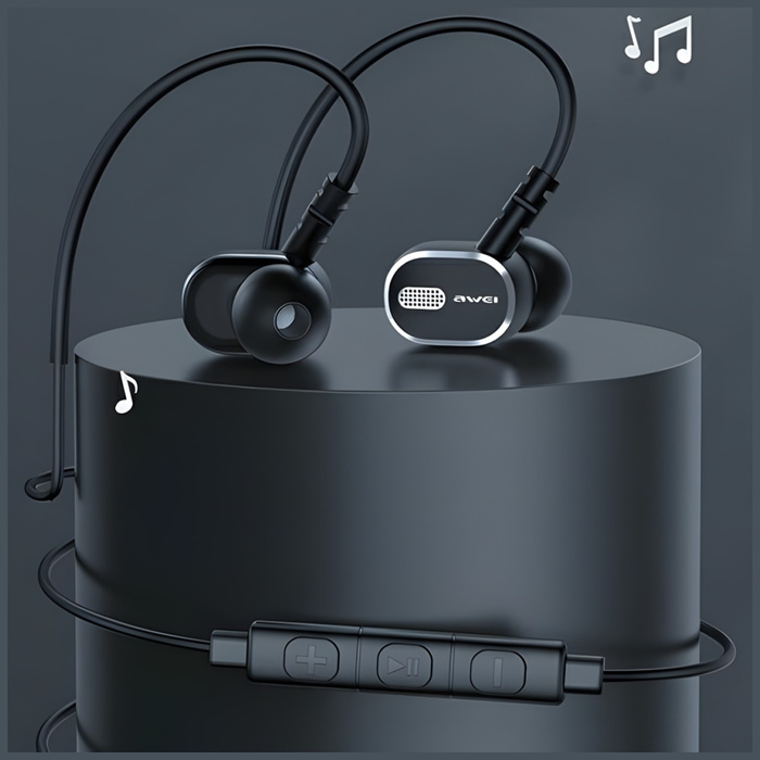 AWEI słuchawki stereo TC-6 USB-C czarny/black