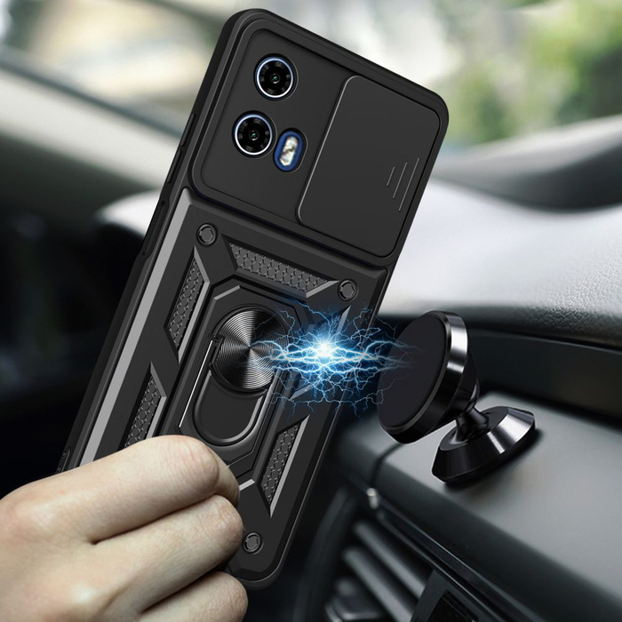 Etui Tech-protect Camshield Pro Motorola Moto G24 / G24 Power / G04 Black