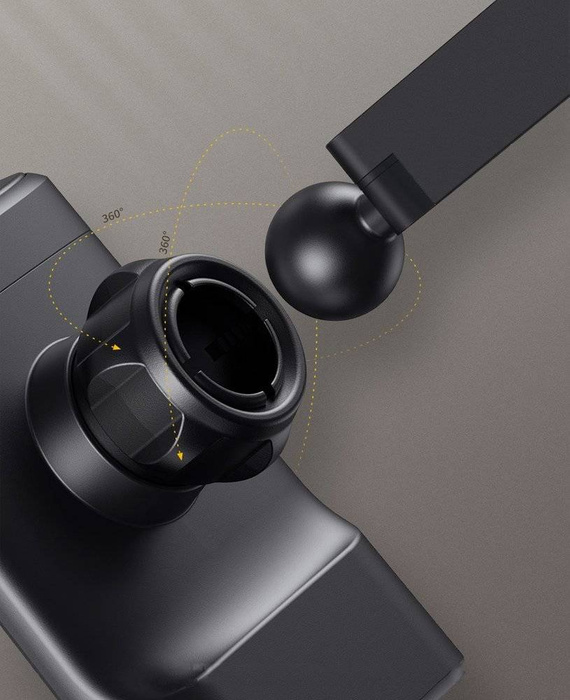 Baseus Wireless Qi 15 W Charger Auto Halter  Induktive Schnellladestation schwarz (WXHZ-01)