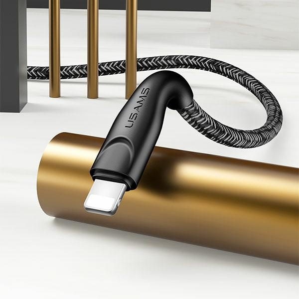 USAMS Kabel opletení U41 Lightning/USB Fast Charge 1m červená/červená SJ391USB02 (US-SJ391)