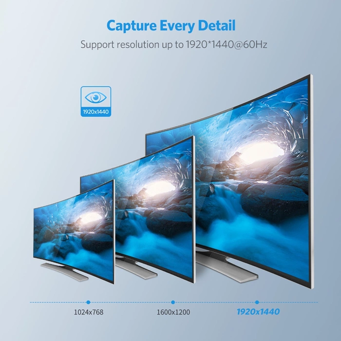 UGREEN Video-Splitter VGA auf 2X VGA 40254 1m Schwarz