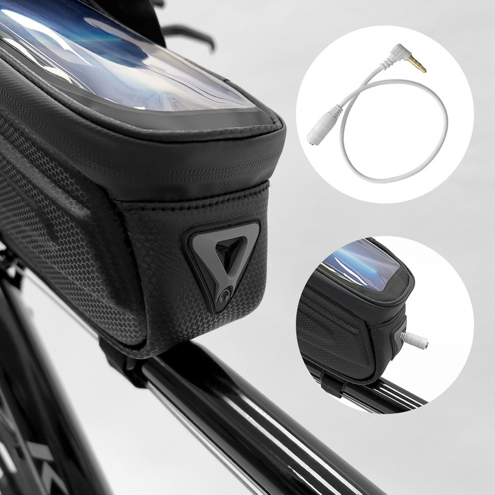 Wozinsky Bike Frame Bag 1.7l Phone Cover Noir (WBB28BK)