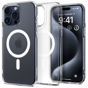 Funda Spigen Ultra Hybrid Mag MagSafe iPhone 15 Pro Frost Clear Case