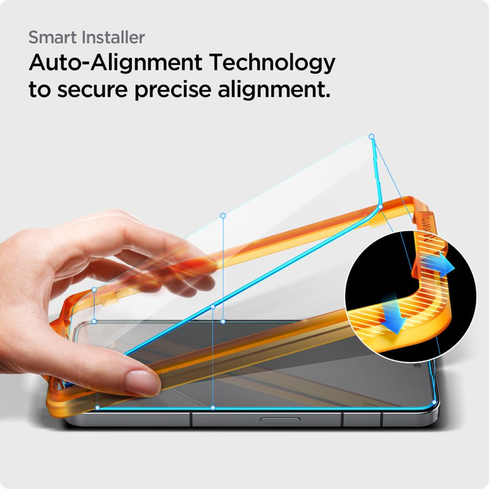 Tempered Glass Spigen Alm Glas.tr 2er-Pack Nichts Telefon 2 Klar