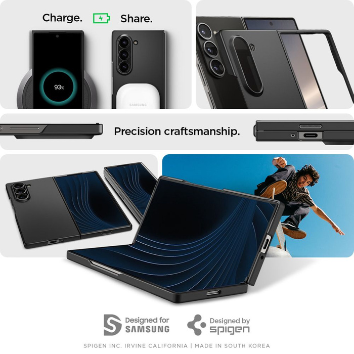 Spigen Z Fold AIRSKIN GALAXY 6 NEGRO