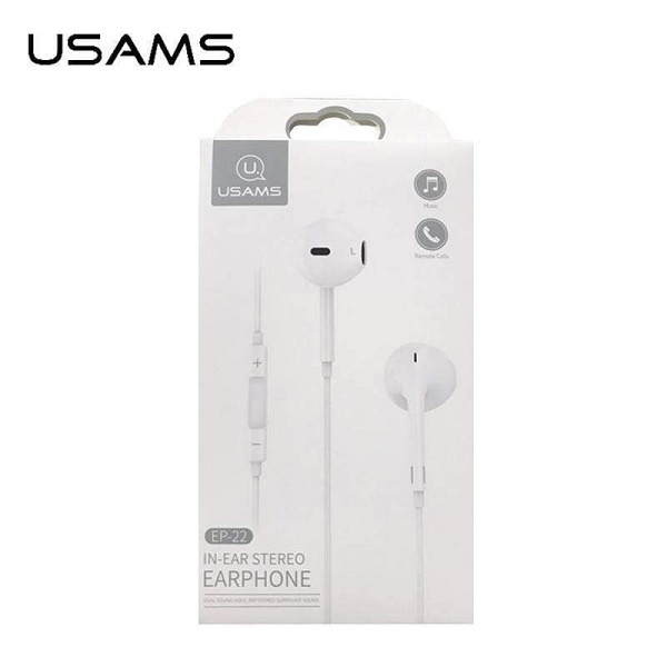 Cuffie Jack USAMS stereo 3.5mm bianco