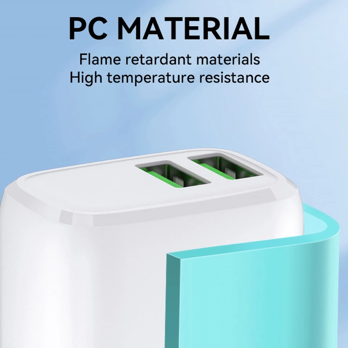 Wozinsky CUWCW 2.4A 2 x USB-A chargeur mural - blanc