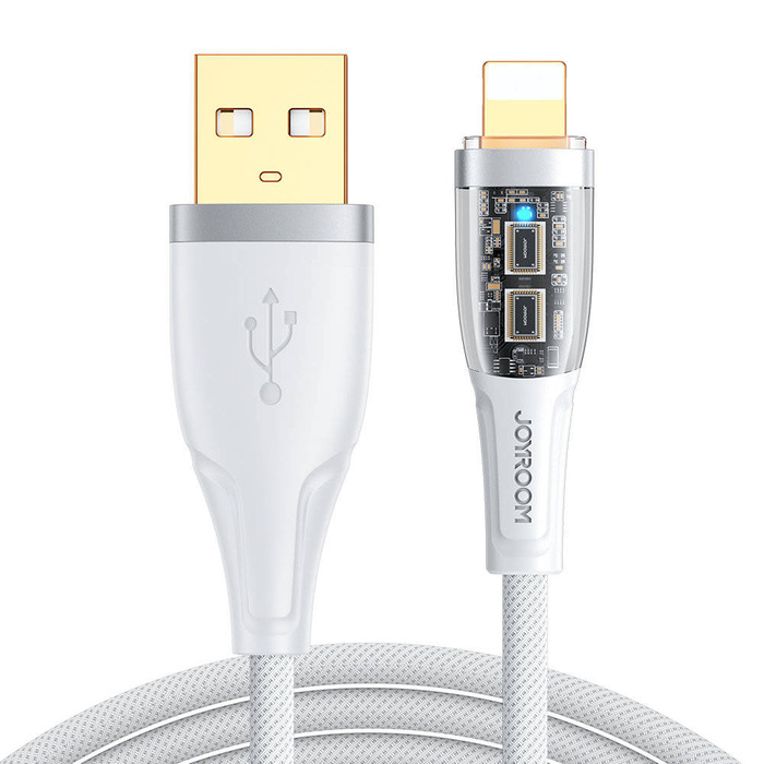 Joyroom Schnellladekabel mit Smart Switch USB-C - Lightning 2.4A 1.2m weiß (S-UL012A3)