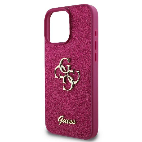Etui Guess iPhone 16 Pro Max 6.9" fioletowy/lpurple hardcase Fixed Glitter Big 4G